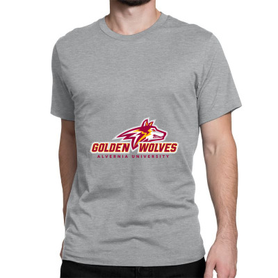 Alvernia Merch,golden Wolves 3 Classic T-shirt Designed By Beom Seok Bobae