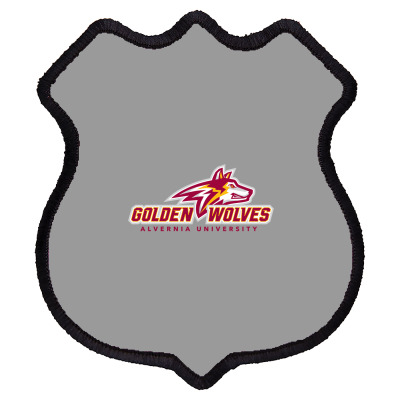 Alvernia Merch,golden Wolves 3 Shield Patch Designed By Beom Seok Bobae