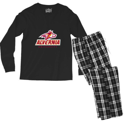 Alvernia Merch,golden Wolves Men's Long Sleeve Pajama Set Designed By Beom Seok Bobae