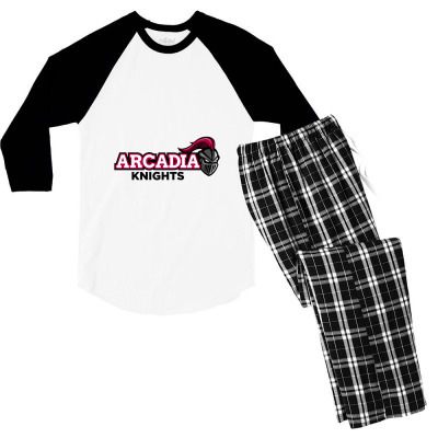 Arcadia Merch,knights 2 Men's 3/4 Sleeve Pajama Set Designed By Beom Seok Bobae