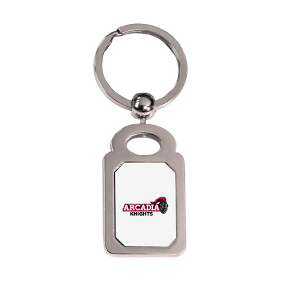 Arcadia Merch,knights 2 Silver Rectangle Keychain Designed By Beom Seok Bobae