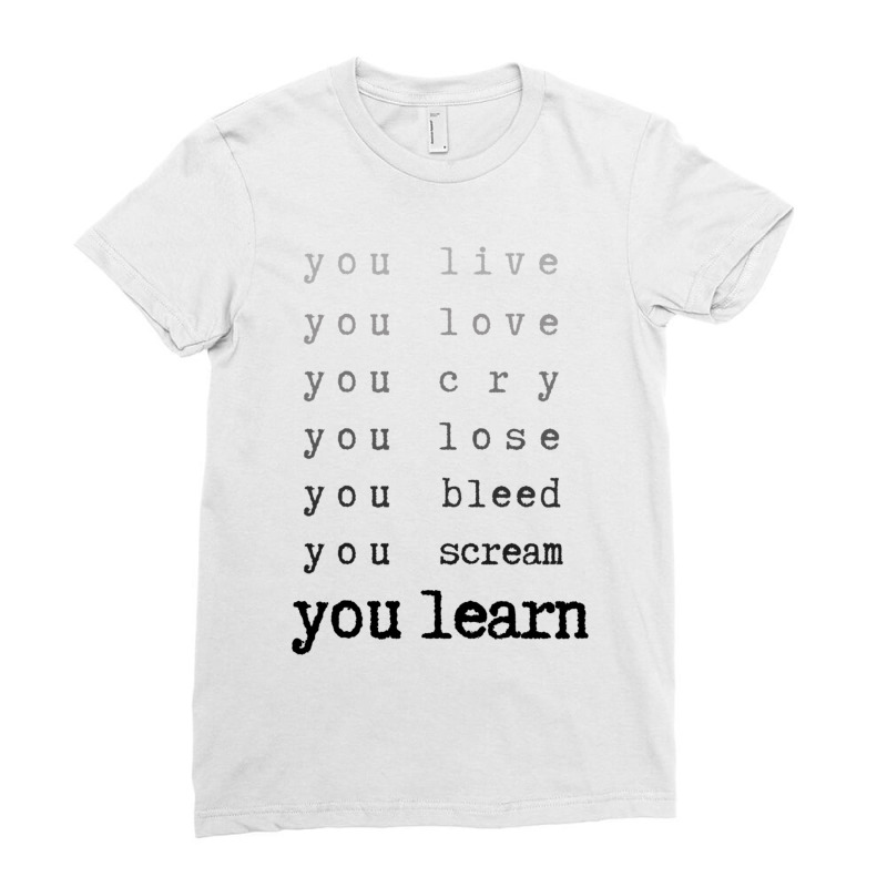 You Learn - Jagged Little Pill Ladies Fitted T-Shirt by SAUNDRAHARDAWAY | Artistshot