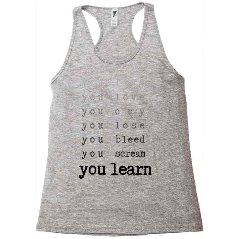 You Learn - Jagged Little Pill Racerback Tank by SAUNDRAHARDAWAY | Artistshot