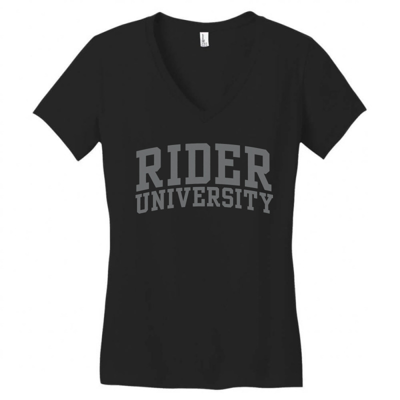 Rider University Oc1107 Women's V-Neck T-Shirt by home12 | Artistshot