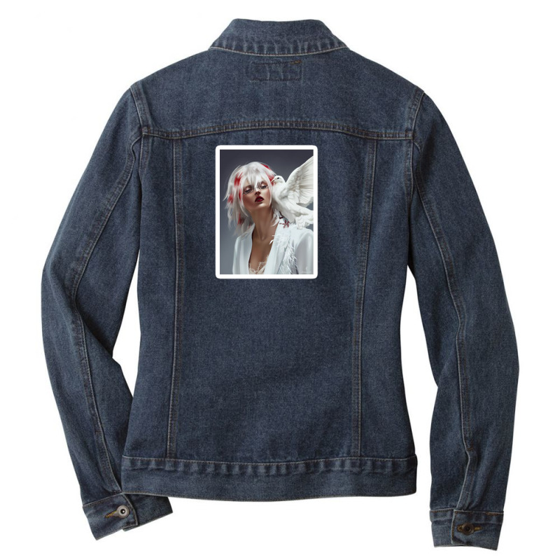 Olivia Newton John Totally Hot 70s 65251861 Ladies Denim Jacket by veraart | Artistshot