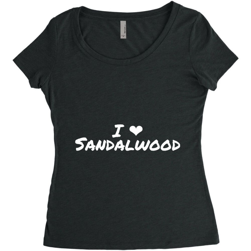 I Love Sandalwood Kannada Indian Movies Heart Women's Triblend Scoop T-shirt by cm-arts | Artistshot