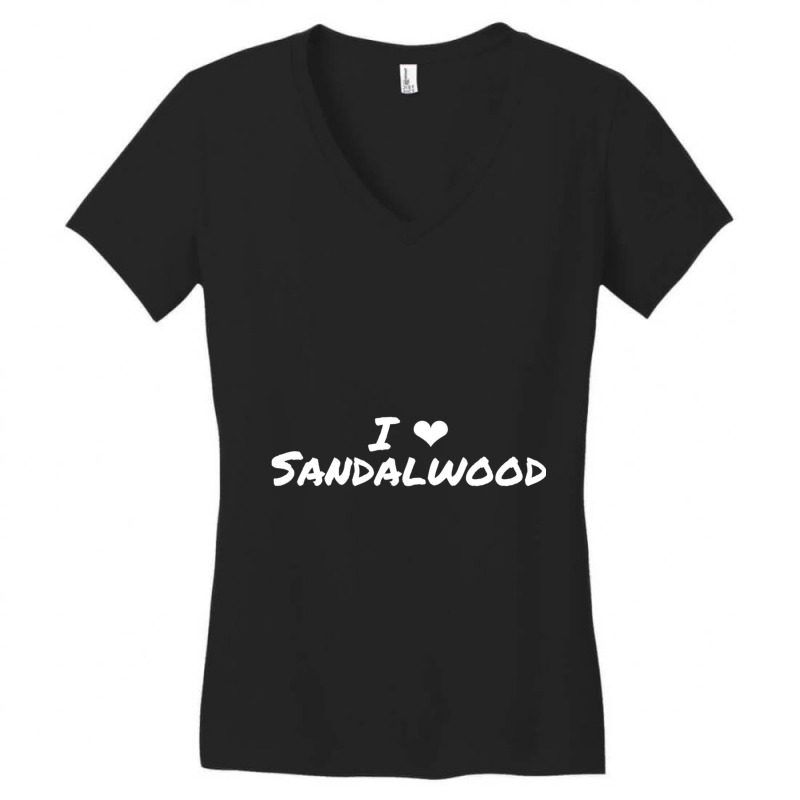 I Love Sandalwood Kannada Indian Movies Heart Women's V-Neck T-Shirt by cm-arts | Artistshot