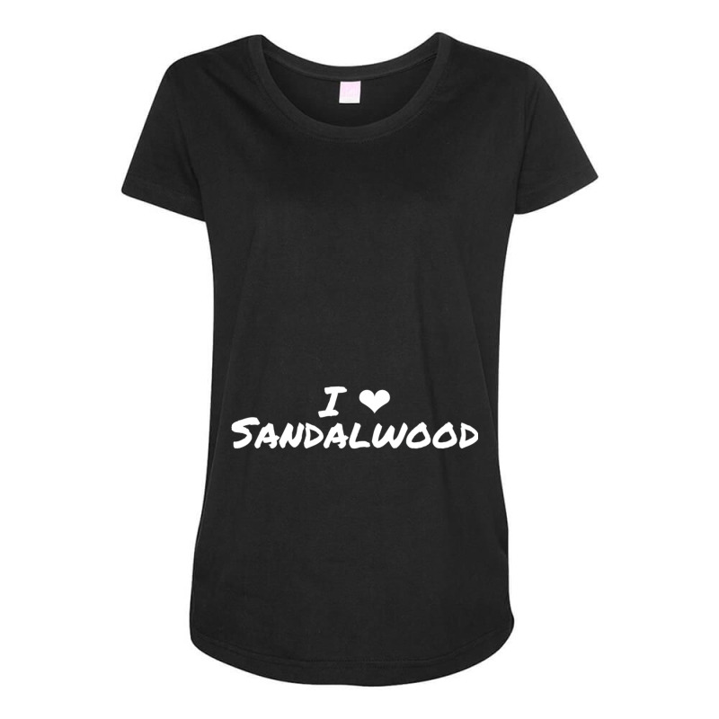 I Love Sandalwood Kannada Indian Movies Heart Maternity Scoop Neck T-shirt by cm-arts | Artistshot