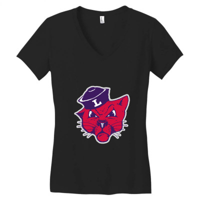Linfield Merch,wildcats Women's V-neck T-shirt Designed By Beom Seok Bobae