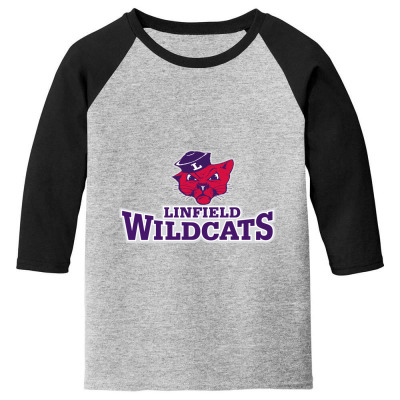 Linfield Merch,wildcats (2) Youth 3/4 Sleeve Designed By Beom Seok Bobae