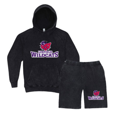 Linfield Merch,wildcats (2) Vintage Hoodie And Short Set Designed By Beom Seok Bobae