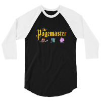 The Pagemaster Vintage Movie Cartoon Illustration Gift 3/4 Sleeve Shirt | Artistshot