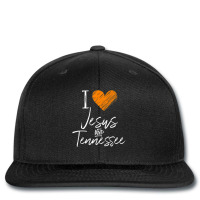 I Love Jesus And Tennessee Orange Heart Cute Fan Printed Hat | Artistshot