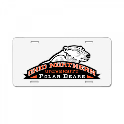 Ohio Northern Merch, Polar Bears (2) License Plate Designed By Beom Seok Bobae