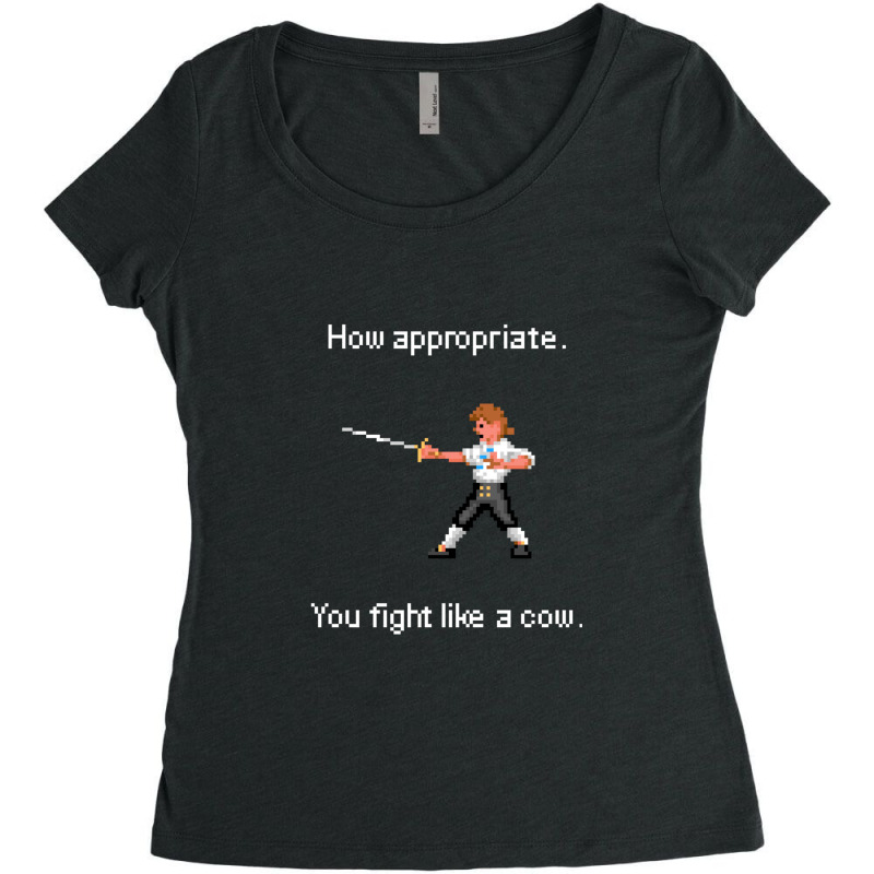 How Appropriate. You Fight Like A Cow. Women's Triblend Scoop T-shirt by AubreyBarfield | Artistshot