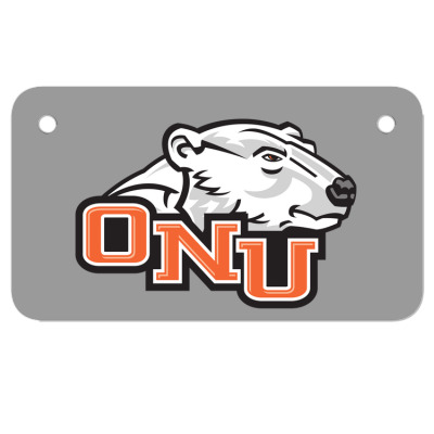 Ohio Northern Merch,polar Bears Motorcycle License Plate Designed By Beom Seok Bobae
