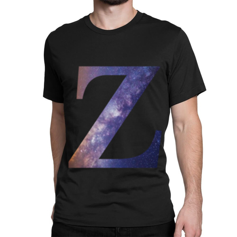 Letter Z Initial Galaxy Effect Classic T-shirt by ELVIASAINTANDRE | Artistshot