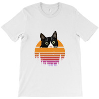 Cat Retro Style Kitten Retro Style Black Cat T-shirt | Artistshot