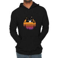 Cat Retro Style Kitten Retro Style Black Cat Lightweight Hoodie | Artistshot