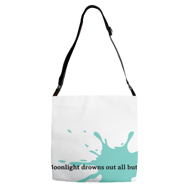 Moonlight Quote Adjustable Strap Totes | Artistshot