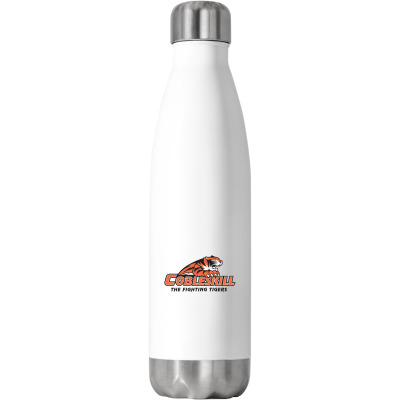 Suny Merch, Cobleskill Fighting Tigers Stainless Steel Water Bottle Designed By Beom Seok Bobae