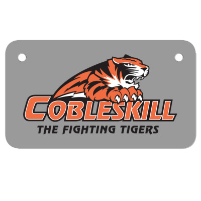 Suny Merch, Cobleskill Fighting Tigers Motorcycle License Plate Designed By Beom Seok Bobae
