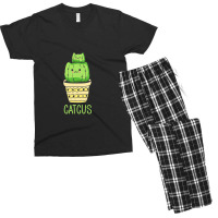 Catcus Funny Cat Cactus Tshirt For Kitty Lovers Men's T-shirt Pajama Set | Artistshot