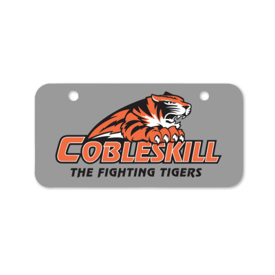 Suny Merch, Cobleskill Fighting Tigers Bicycle License Plate Designed By Beom Seok Bobae