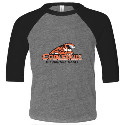 Suny Merch, Cobleskill Fighting Tigers Toddler 3/4 Sleeve Tee Designed By Beom Seok Bobae