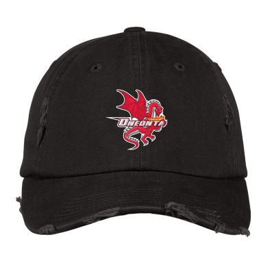 Suny Merch,oneonta Red Dragons Vintage Cap Designed By Beom Seok Bobae