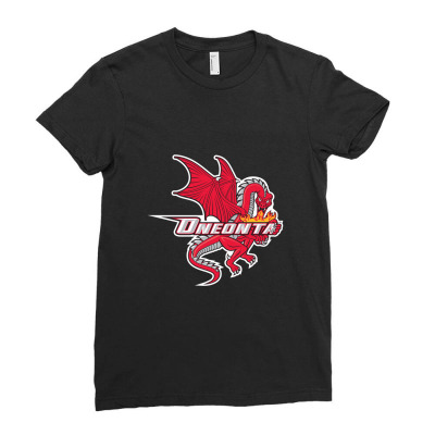 Suny Merch,oneonta Red Dragons Ladies Fitted T-shirt Designed By Beom Seok Bobae