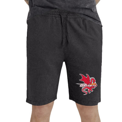 Suny Merch,oneonta Red Dragons Vintage Short Designed By Beom Seok Bobae