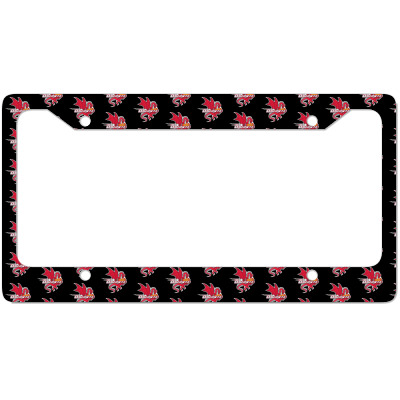Suny Merch,oneonta Red Dragons License Plate Frame Designed By Beom Seok Bobae