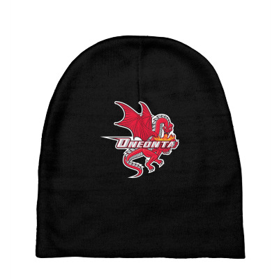 Suny Merch,oneonta Red Dragons Baby Beanies Designed By Beom Seok Bobae