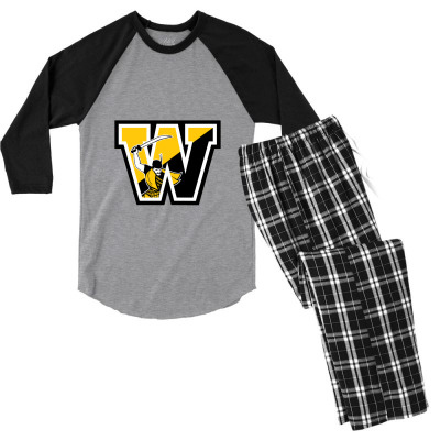 The College Merch,wooster Fighting Scots Men's 3/4 Sleeve Pajama Set Designed By Beom Seok Bobae