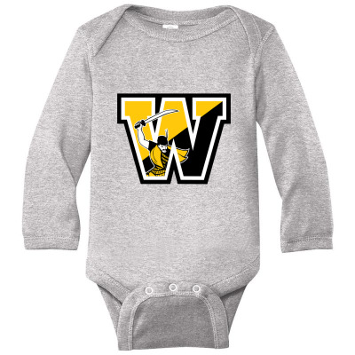 The College Merch,wooster Fighting Scots Long Sleeve Baby Bodysuit Designed By Beom Seok Bobae