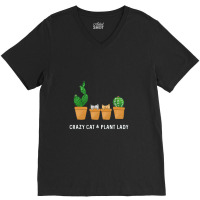 Catcus Cat Cactus Succulent Crazy Plant Mom Gift V-neck Tee | Artistshot