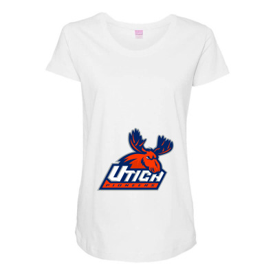 Utica Merch,pioneers 2 Maternity Scoop Neck T-shirt Designed By Beom Seok Bobae