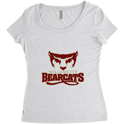 Willamette Merch, Bearcats (2) Women's Triblend Scoop T-shirt Designed By Beom Seok Bobae