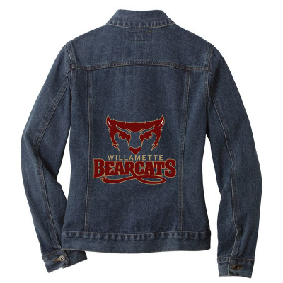 Willamette Merch, Bearcats (2) Ladies Denim Jacket Designed By Beom Seok Bobae