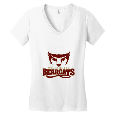 Willamette Merch, Bearcats (2) Women's V-neck T-shirt Designed By Beom Seok Bobae