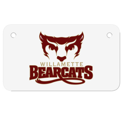 Willamette Merch, Bearcats (2) Motorcycle License Plate Designed By Beom Seok Bobae