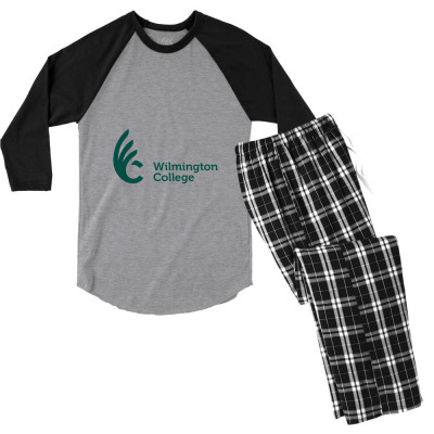 Wilmington Merch, Quaqers (2) Men's 3/4 Sleeve Pajama Set Designed By Beom Seok Bobae