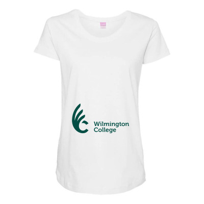 Wilmington Merch, Quaqers (2) Maternity Scoop Neck T-shirt Designed By Beom Seok Bobae