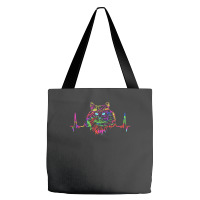 Norwegian Forest Cat T  Shirt Colorful Norwegian Forest Cat Heartbeat Tote Bags | Artistshot