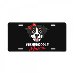 bernedoodle mama dog lover License Plate | Artistshot