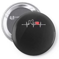 Akita T  Shirt Akita Heartbeat For Dog Lover T  Shirt Pin-back Button | Artistshot