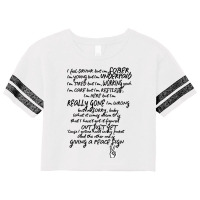 Hand In My Pocket Alanis Morissette - Peace Sign Scorecard Crop Tee | Artistshot