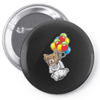 Biewer Yorkshire Terrier T Shirtbiewer Yorkshire Terrier With Ballons Pin-back Button | Artistshot