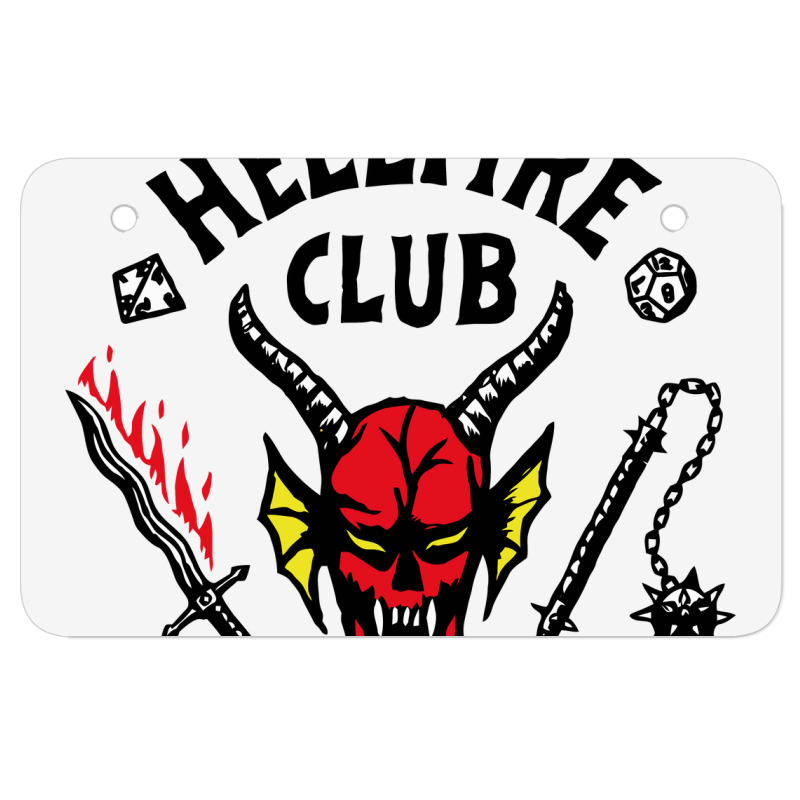 Hellfire Club Atv License Plate | Artistshot